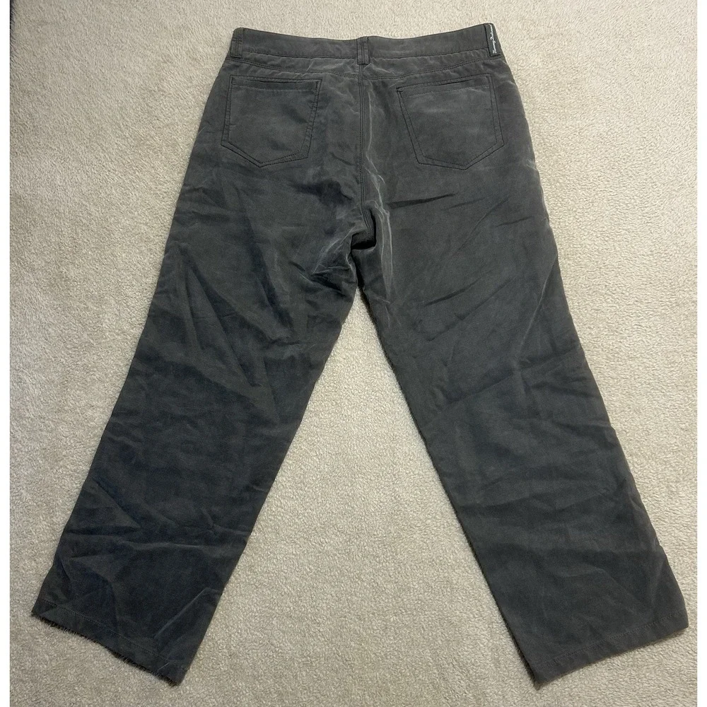 Tommy Bahama Pants Men's 34 Olive Green Straight Leg Casual Adult Lyocell